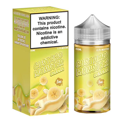 Custard Monster eJuice Synthetic - Banana - 100ml - Kure Vapes