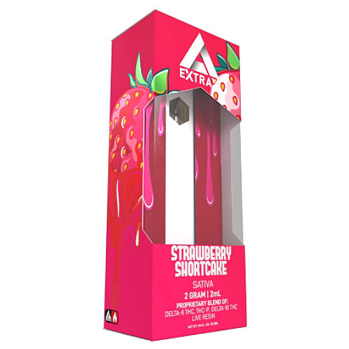 Delta Extrax - Strawberry Shortcake Sativa - LR Disposable Vape | Kure