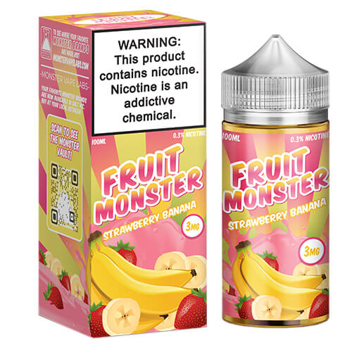 Fruit Monster NTN - Strawberry Banana - Kure Vapes
