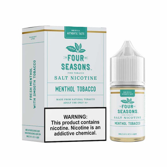 Four Seasons Salts - Menthol Tobacco - Kure Vapes