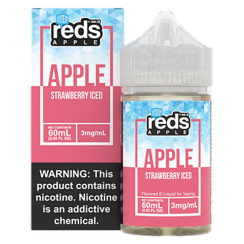 Reds Apple Juice Salt Synthetic - Strawberry Iced - Kure Vapes