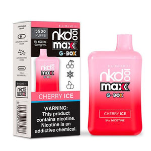 Naked 100 Max G-Box Cherry Ice Disposable Vape Pen - eJuice.Deals