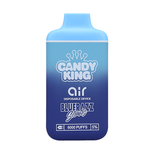 Candy King Air Synthetic - Disposable Vape Device - Blue Razz Straws - Kure Vapes