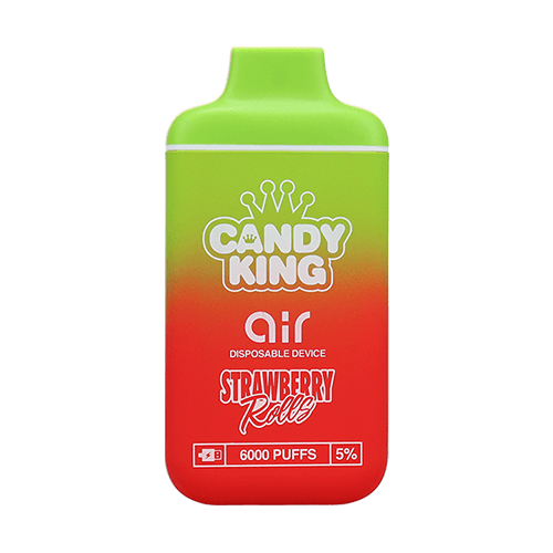 Candy King Air Synthetic - Disposable Vape Device - Strawberry Rolls - Kure Vapes