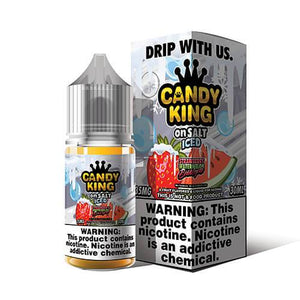 Candy King On Salt Synthetic ICED - Strawberry Watermelon Bubblegum - Kure Vapes