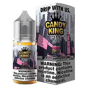 Candy King On Ice eJuice Synthetic - Pink Squares On Ice - Kure Vapes