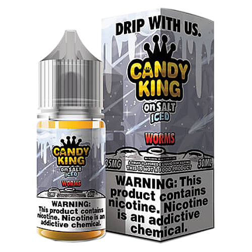 Candy King On Ice eJuice Synthetic - Worms On Ice - Kure Vapes