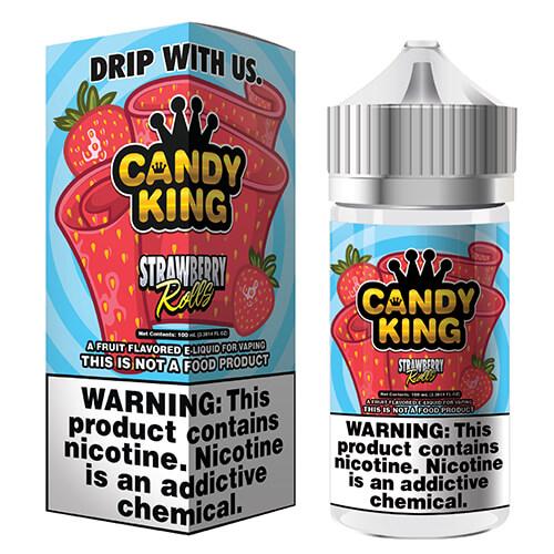 Candy King eJuice Synthetic - Strawberry Rolls - Kure Vapes