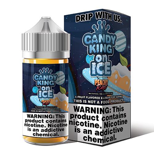 Candy King On Ice eJuice Synthetic - Peachy Rings On Ice - Kure Vapes