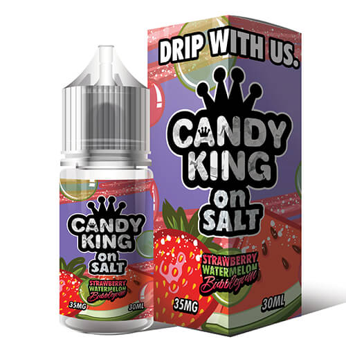 Candy King Bubblegum Series On Salt - Strawberry Watermelon - Kure Vapes