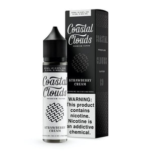 Coastal Clouds - Strawberry Cream - 60ml Box Bottle | Kure Vapes