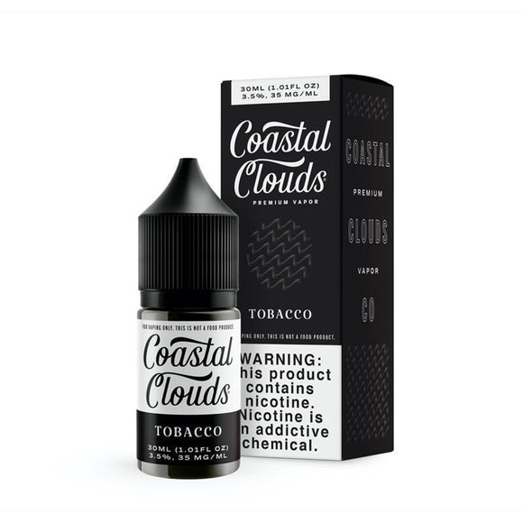 Coastal Clouds Salt - Tobacco - 30ml Box Bottle | Kure Vapes