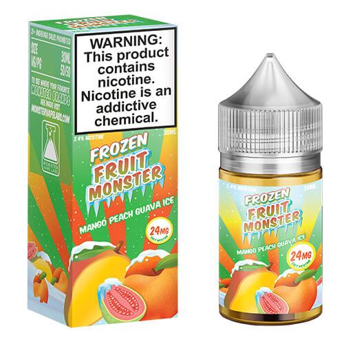 Frozen Fruit Monster eJuice Synthetic SALT - Mango Peach Guava Ice - 30ml - Kure Vapes