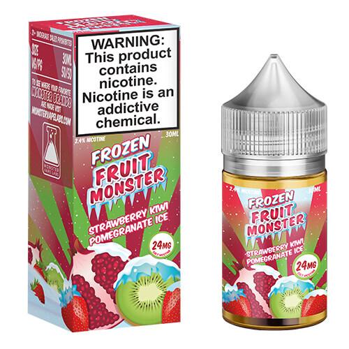 Frozen Fruit Monster eJuice Synthetic SALT - Strawberry Kiwi Pomegranate Ice - 30ml - Kure Vapes