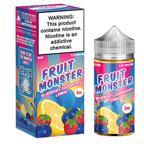 Fruit Monster NTN - Blueberry Raspberry Lemon - Kure Vapes