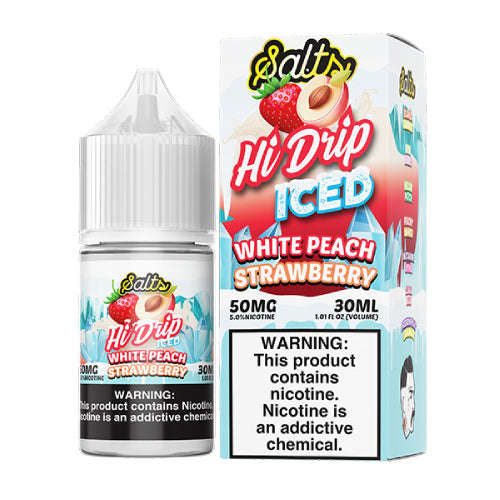 Hi Drip Salts - White Peach Strawberry Iced