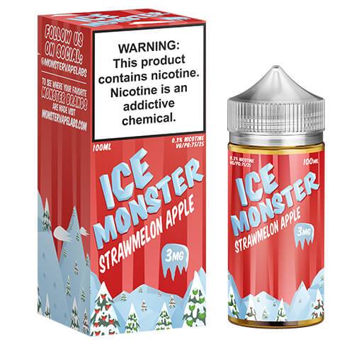 ICE Monster eJuice Synthetic - Strawmelon Apple Ice - 100ml - Kure Vapes