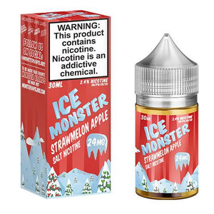 ICE Monster eJuice Synthetic SALT - Strawmelon Apple Ice - 30ml - Kure Vapes