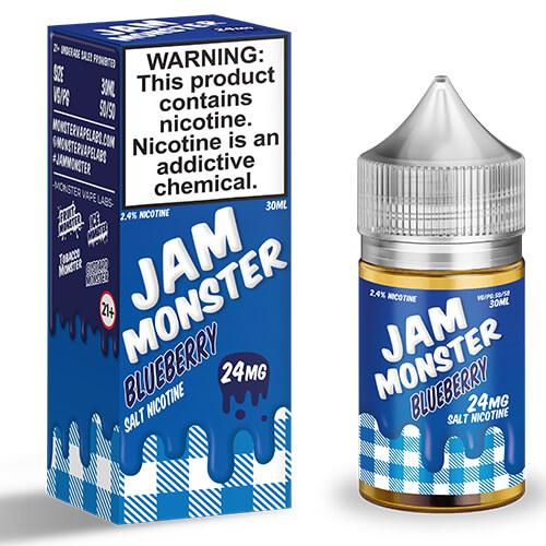 Jam Monster eJuice Synthetic SALT - Blueberry - 30ml - Kure Vapes
