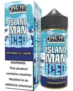 One Hit Wonder E-Liquid, Island Man Iced, 100mL - Kure Vapes