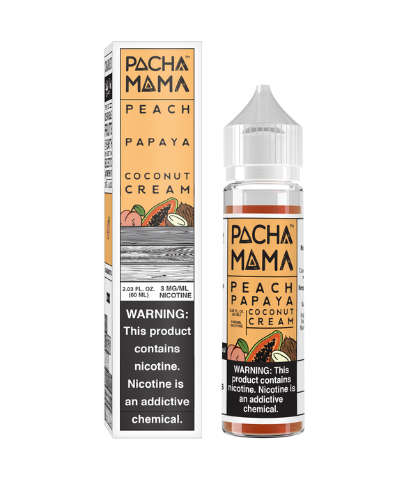 Pachamama Peach Papaya Coconut Cream - 60ML - Kure Vapes