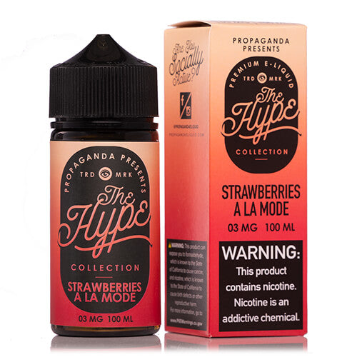 Propaganda E-Liquid Tobacco-Free Hype Collection - Strawberries A' La Mode
