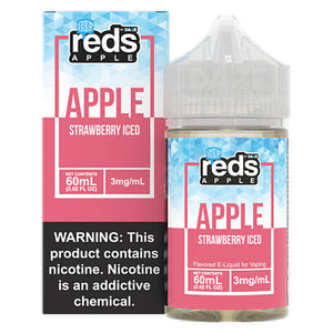 Reds Apple Juice Salt Synthetic - Strawberry Iced - Kure Vapes