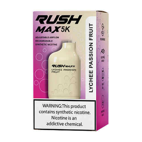 Rush Max 5K - Disposable Vape Device - Lychee Passion Fruit