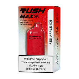 Rush Max 5K - Disposable Vape Device - Red Apple Ice