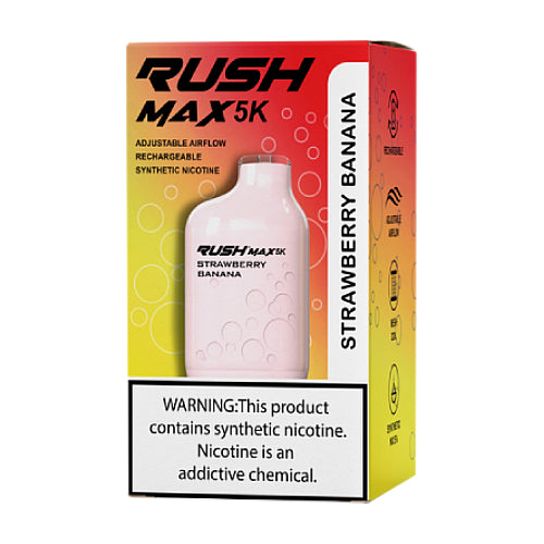 Rush Max 5K - Disposable Vape Device - Strawberry Banana