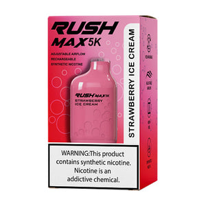 Rush Max 5K - Disposable Vape Device - Strawberry Ice Cream