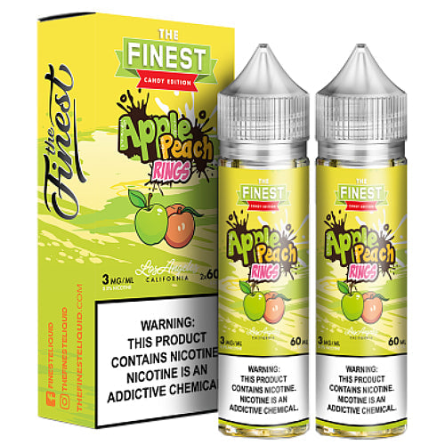 The Finest E-Liquid Synthetic - Apple Peach Sour Rings - 2x60ml