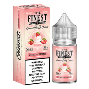 The Finest E-Liquid Synthetic SALTS - Strawberry Custard - 30ml
