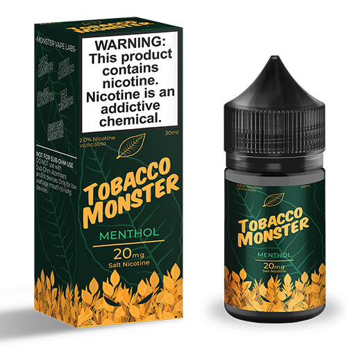 Tobacco Monster eJuice - Menthol Vape Juice 0mg