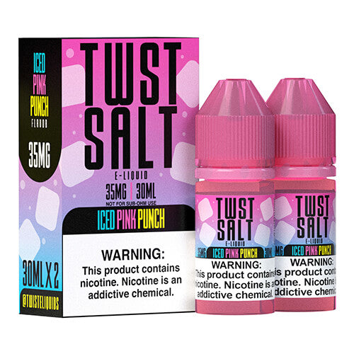 Lemon Twist E-Liquids - ICED Pink Punch TWST SALT Vape Juice 20mg