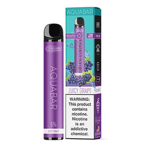 AquaBar Juicy Grape Disposable Vape Pen - eJuice.Deals