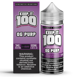 Keep It 100 OG Purp Ejuice | Kure Vapes