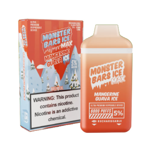 Monster Bars MAX 6000 Mangerine Guava Ice | Kure Vapes