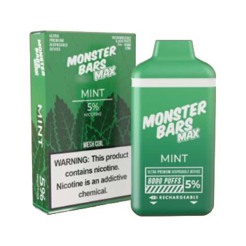 Monster Bars MAX 6000 Mint | Kure Vapes