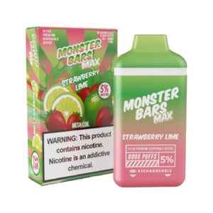 Monster Bars MAX 6000 Strawberry Lime | Kure Vapes