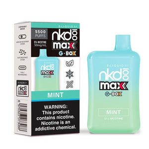 Naked 100 Max G-Box Mint Disposable Vape Pen - eJuice.Deals