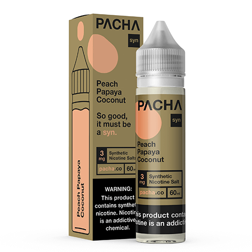 Pacha SYN Tobacco-Free Peach Papaya Coconut | Kure Vapes