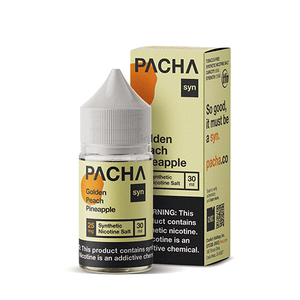 Pacha SYN Tobacco-Free Salts Golden Peach Pineapple | Kure Vapes