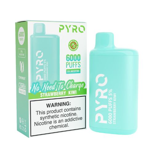 Pyro 6000 - Disposable Vape Device - Strawberry Kiwi