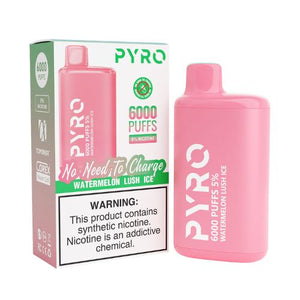 Pyro 6000 - Disposable Vape Device - Watermelon Lush Ice