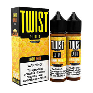 Twist E-Liquids - Banana Amber - 2x60ml Bottles Box | Kure Vapes