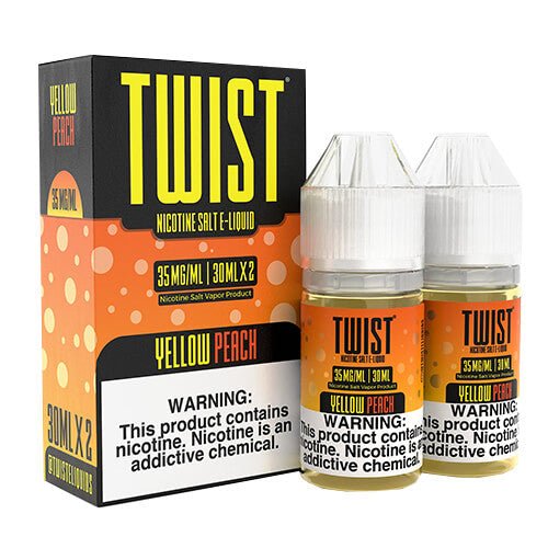 Twist SALTS Yellow Peach Twin Pack eJuice | Cheap eJuice