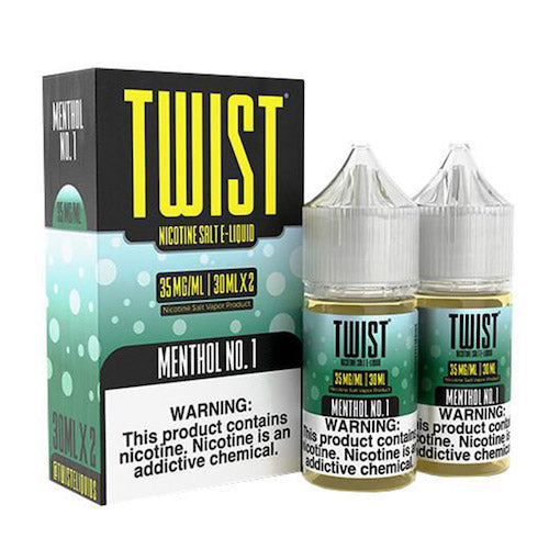 Twist Salts - Menthol No 1 - 2x30ml Bottles Box | Kure Vapes