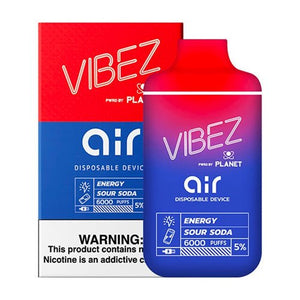 Vibez Air 6K Energy Sour Soda Disposable Vape Pen - eJuice.Deals