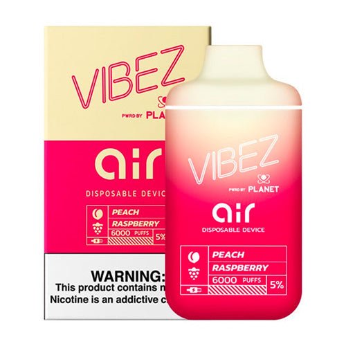 Vibez Air 6K Peach Raspberry Disposable Vape Pen - eJuice.Deals